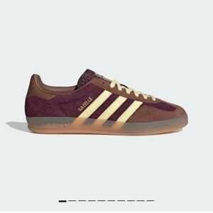 Adidas Gazelle Maroon, Brown and Almost Yellow Sneakers